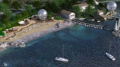 Luxury beach club